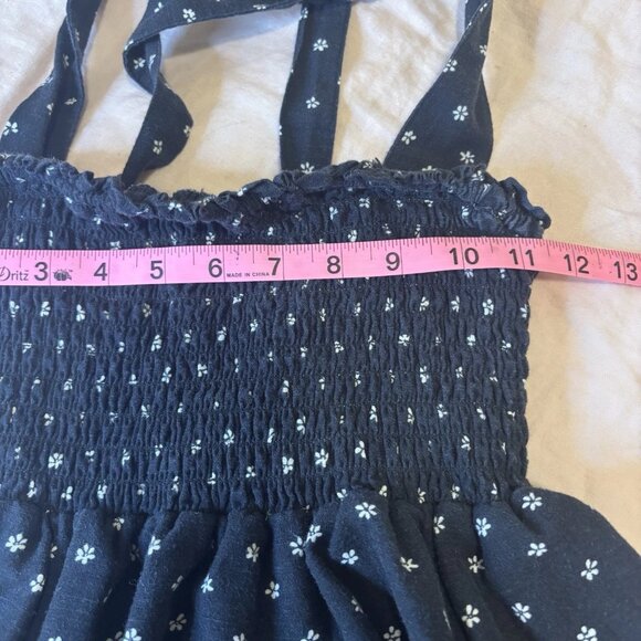 American Eagle Smocked Mini Dress Floral Print Casual Women's Size XS #246 - Picture 6 of 8